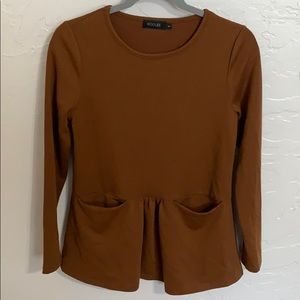 Roolee Peplum Long Sleeve